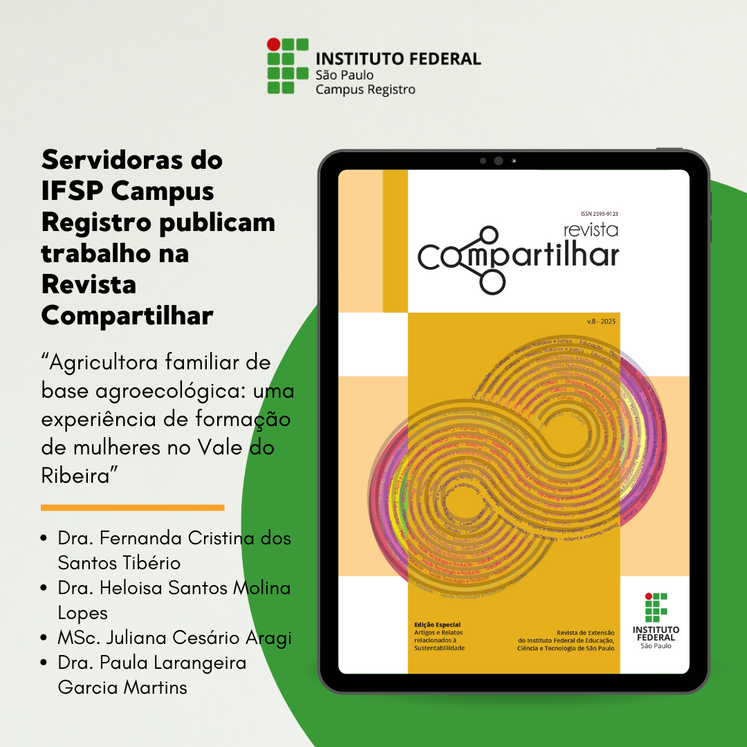 Revista Compartilhar Servidoras do IFSP Campus Registro publicam artigo na Revista Compartilhar